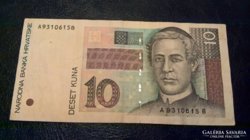 Horvátország 10 kuna VF.