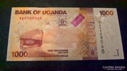 Uganda 1000 shilling aUNC.
