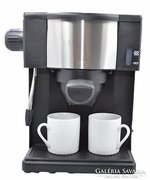 Kávé Express gép 2 fehér csészével filteres kávé és tea