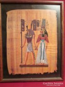 KÉP1  21x26 cm egyiptomi kép pergamenre