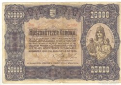 25000 korona 1922 III.