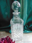 Álomszép régi ólomkristály palack 