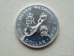 Ap 219 - 1972 Bermuda Ezüst 1 dollár tökörveret