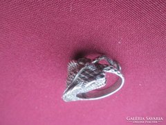 Antik gyűrű, kobra kígyós, szép darab, 19,5 mm belső át.