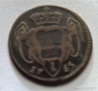 Mária Terézia 1 Pfennig 1765