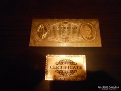 1947 10 forint aranyozott bankjegy utánzat!