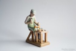 Eschenbach Jenő cipész kerámia figura art deco