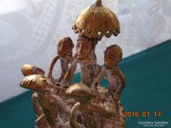 Dogon-afrikai törzsi bronz(Mali)-9 alakos