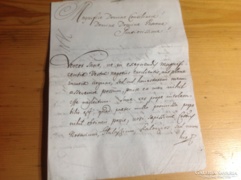 Antik papi levél latinul 1772