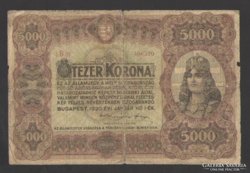 5000 korona 1920.