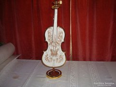 Hollóházi porcelán hegedű