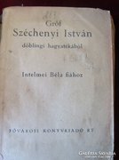  Széchenyi döblingi hagyaték INTELMEI BÉLA FIÁHOZ 1923
