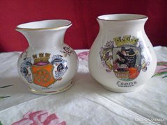 Bavaria címeres pici váza 2 db