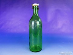 0E845 Régi Kristály csatos üveg palack