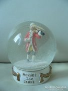 Mozart-os hógömb,dísztárgy 