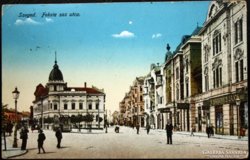Képeslap Szeged - Fekete sas utca 1916