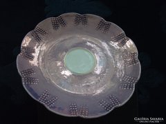 19-dik sz.lila eozinos dombor gyöngymintás kistányér-15,5 cm
