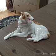 Régi orosz Lomonosov porcelán kutya