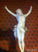 Jézus a kereszten szobor 66 cm marvany-alabastrom