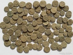100db tisztítatlan római érme