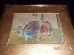 Akvarell "Gy.S.1899." jelzéssel 34.5x40.5 cm