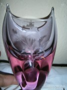 Zelezny Brod huta üveg1960 évekből váza 