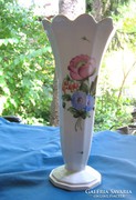 Egyedi régi herendi porcelán virágmintás nagy vaza ecotecsyn