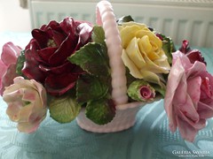Royal Adderley csodaszép angol rózsás kosár