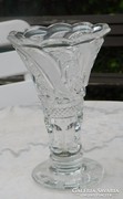 Polished crystal vase