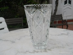 Polished crystal vase