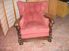 Antik hajlított támlás fotel eladó!Gyönyörű masszív darab!