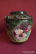 Eladó gyönyörű antik majolika váza
