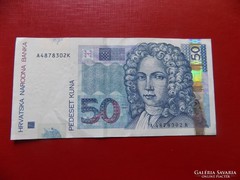 Horvátország 50 kuna.