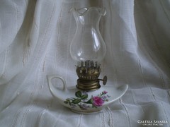 Rózsás petróleum lámpa