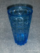 Retro kék üveg váza (fp)