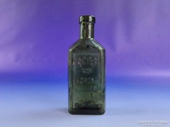 0F671 Antik gyógyszertári zöld patika üveg KORONA