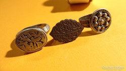 Török korból származó ezüst gyűrű, pecsét, gyűjtemény eladó 