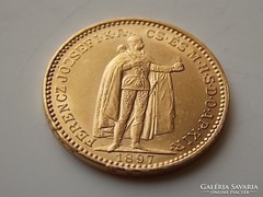 1897 Ferenc József arany 20 Korona XF 02