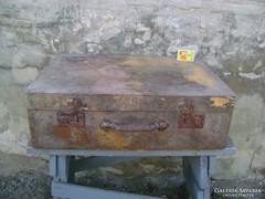 Antik fa bőrönd