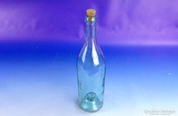 0F747 Antik fújt üveg palack 28 cm 7.5 dl