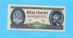 Hajtatlan  !!!! Unc !!!!  20 Forint 1975