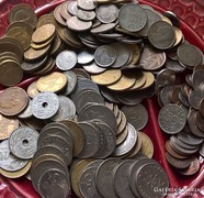 Görög,svéd,belga és szlovén érmék.1,2 kg.