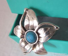 Türkíz köves különleges  ezüst gyűrű