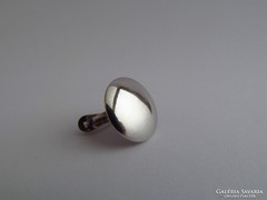 Kör alakú ezüst fülbevaló franciakapcsos