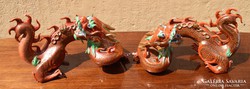 Ázsiai porcelán sárkányok. Asian porcelain foo dragons.