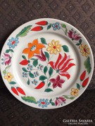 Kalocsai mintás, kézi festésű tányér