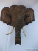 Elefánt fej , faragott