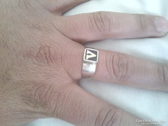 Fehér arany pecsétgyűrű 