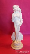 Régi olasz alabástrom figura Vénusz születése 28 cm