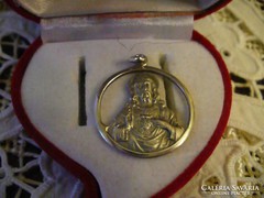 Antik sterling ezüst JÉZUS medál